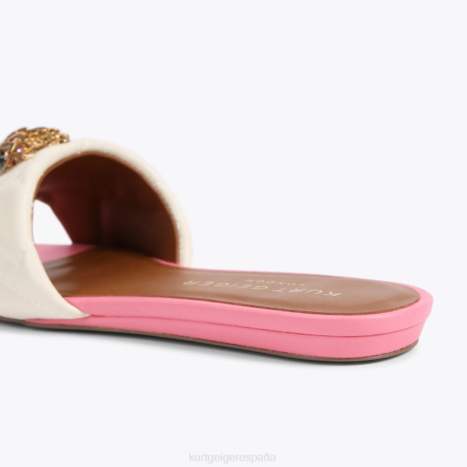 Kurt Geiger mujer sandalia plana london kensington 2LPR348 | calzados combinación de huesos